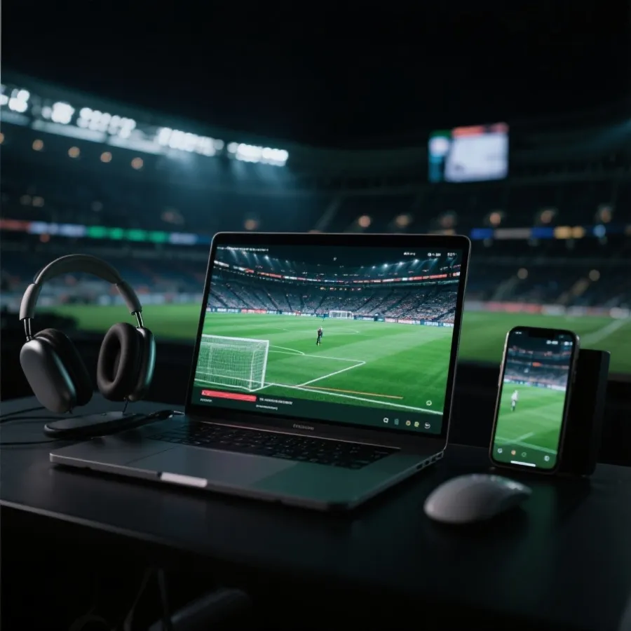 世界盃直播準備示意圖